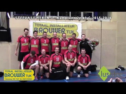 Volleybal Heren 2e kl. G: Steevast H3 - Flora H1 [31-03-2016] - Kampioenswedstrijd