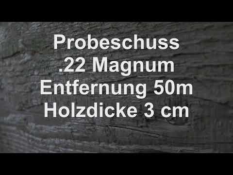 Probeschuss mit .22mag auf 50m