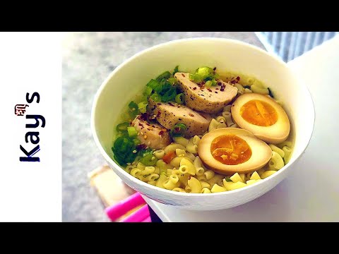 Kay's Instant Macaroni Chicken Soup - Malaysia - Instant Noodle Recipe Time - EP 801