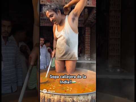 Trying Indian street soup