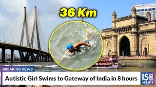 Autistic Girl Swims to Gateway of India in 8 hours