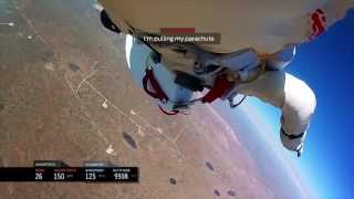 INSPIRATIONAL - Felix Baumgartner - Headcam footage space Jump!! FULL