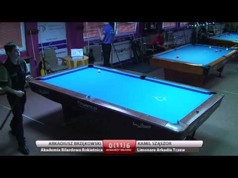 Mistrzostwa Polski Juniorów w Bilard - Kielce 2015 Sząszor vs Brzekowski
