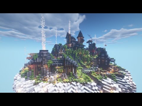 Mega Cloud City Build in Minecraft!