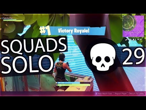 FORTNITE 29 SOLO vs SQUADS KILLS CRAZY LATE GAME