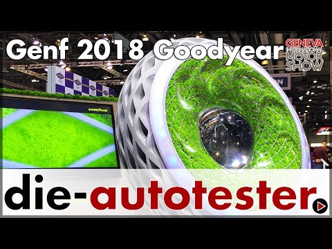 Geneva 2018 - Goodyear Oxygene - The moss tire that cleans the air | Trade Fair | Technology | Ge...