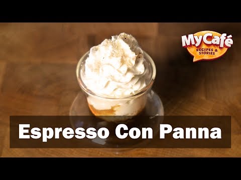 Receita Espresso Con Panna do My Cafe e JS Barista Training Center
