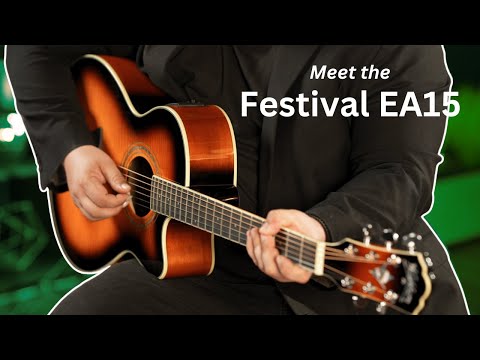 Washburn Festival EA15 Acoustic-electric Guitar - Transparent Blue