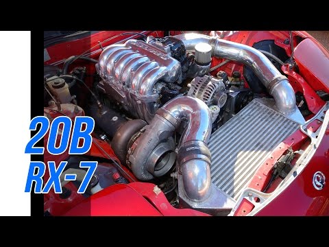 Rotary 20B turbo RX7 - Dyno & track