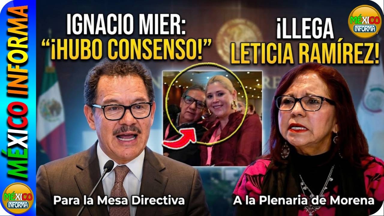 MIER PRESENTA LA MESA DIRECTIVA DEL SENADO. HUBO CONSENSO DICE. LLEGA LETICIA RAMÍREZ A PLENARIA.