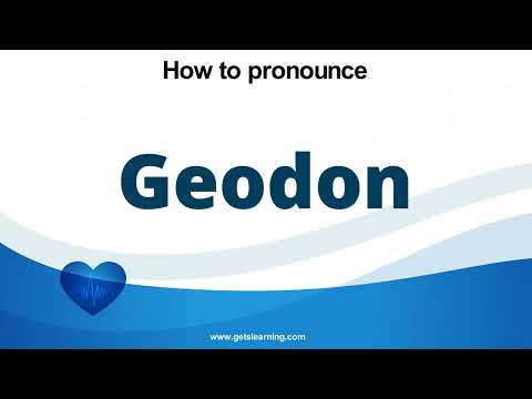 How to pronounce Geodon in English correctly