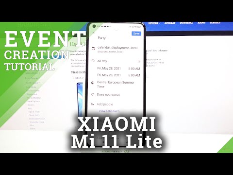 How to Add Event to Calendar on XIAOMI MI 11 Lite – Calendar Reminders