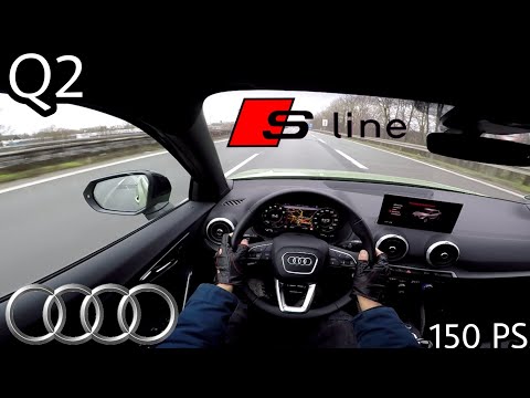 2021 Audi Q2 35 TFSI (150 PS) S-line edition one POV Testdrive AUTOBAHN Beschleunigung & Speed