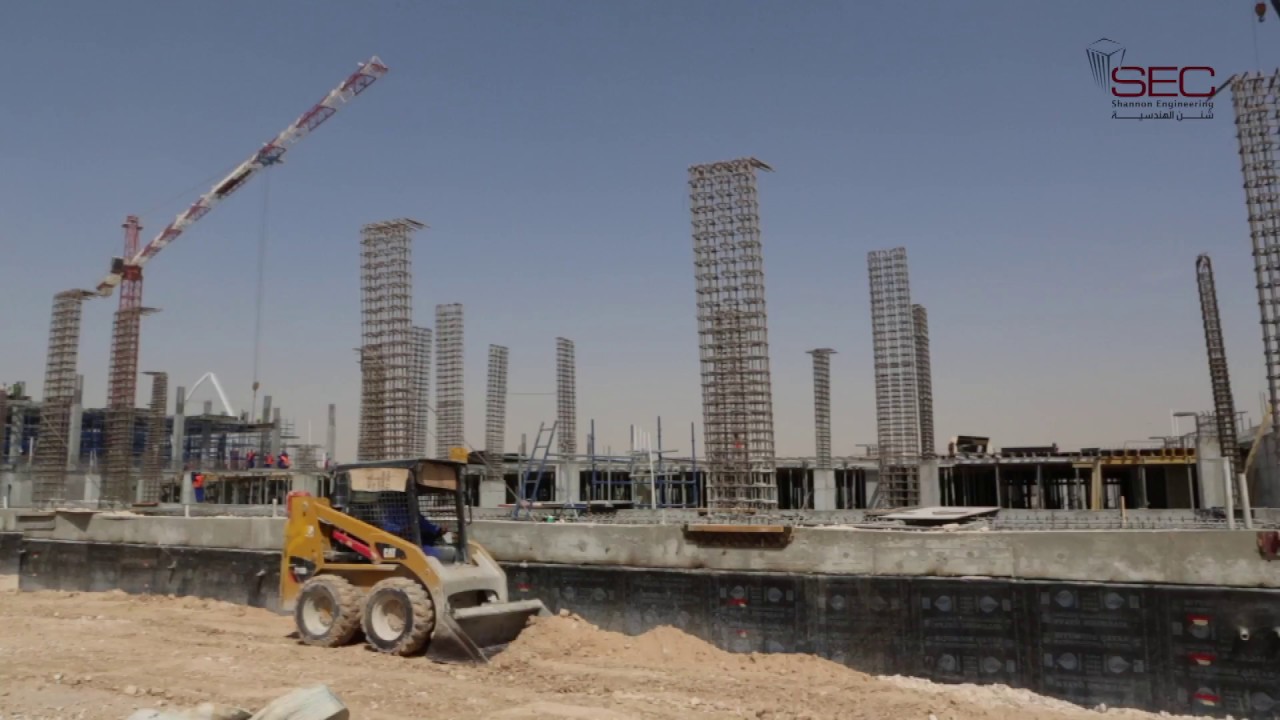 Ongoing work at Commercial Mall in Abu Sidra