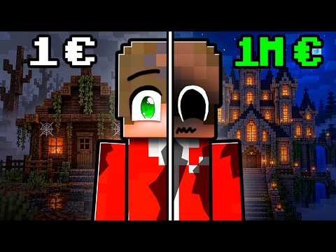 1€ VS 1.000.000€ ΣΤΟΙΧΕΙΩΜΕΝΑ ΣΠΙΤΙΑ στο MINECRAFT!?