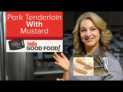 Roasted Pork Tenderloin with Creamy Mustard Sauce