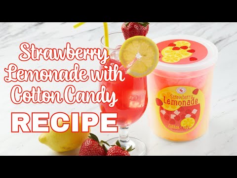 Strawberry Lemonade with cotton candy Recipe