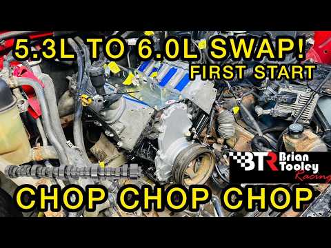 FIRST START BTR TRUCK NORRIS CAM IN A 6.0L LY6! 5.3L TO 6.0L SWAP! @briantooleyracing3554 #truck
