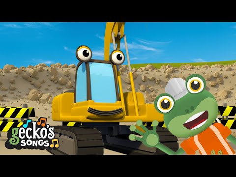 Eric The Excavator Song | 🎵Classic Nursery Rhymes for Kids🎵Gecko's Garage