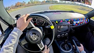 2014 NC3 Mazda MX-5 Miata - The Epitome of Slow Car Fast (POV Track Driving)