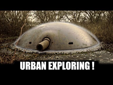 Gekraakt Fort bij Velsen met kanon (urbex)