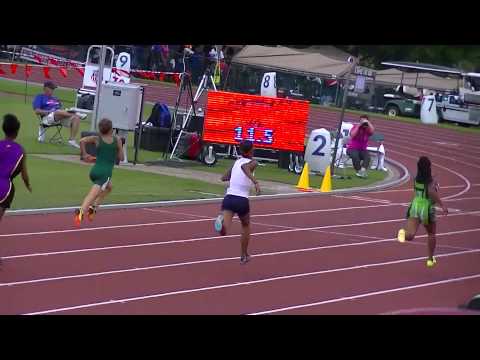 2014 AAU Club Championships Kayla Crawford 100m