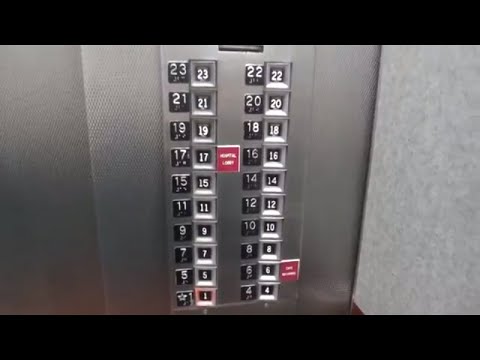 1931 Vintage Otis Touch-Sensitive Traction Elevators at Nix Health Center in San Antonio, TX.