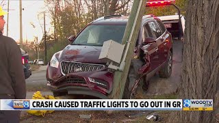 Traffic lights out in Grand Rapids; crews working to restore power