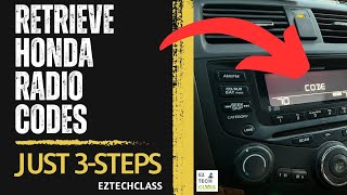 Retrieve Radio Code – Honda Accord 2004, Honda Radio Code by VIN number in 3-steps | EZ TECH CLASS