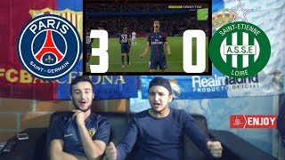 ANOTHER EASY WIN FOR PSG AGAINST SAINT ETIENNE 3-0 - HIGHLIGHTS REACTION