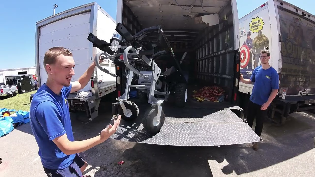 How to use a lift gate on a truck