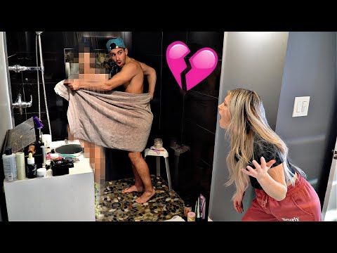 Shower prank on girlfriend