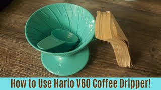 How to Use Hario V60 Coffee Dripper Kit and Pact Coffee Review