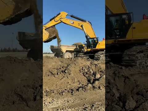 Loading And Transporting The Cat 352F Excavator! (Part 2) #shorts
