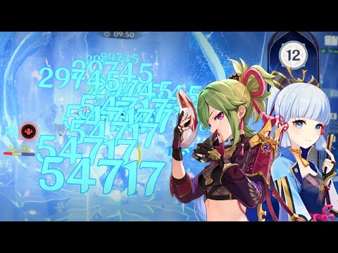 Spiral Abyss 4.0 - Ayaka Freeze & Kuki Hyperbloom Team Showcase | Floor 12 - 9 Stars