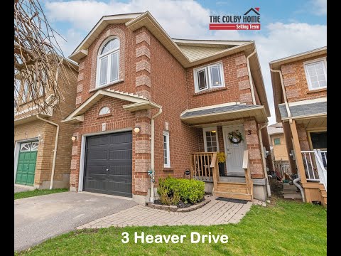 3 Heaver Drive, Whitby, ON *JUST LISTED* $699,900.
