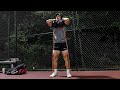 Set Up For Leg Exercises With Dumbbells and Bands