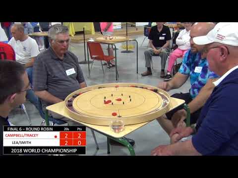 Crokinole 2018 World Championship Doubles - Campbell/Tracey v Lea/Smith