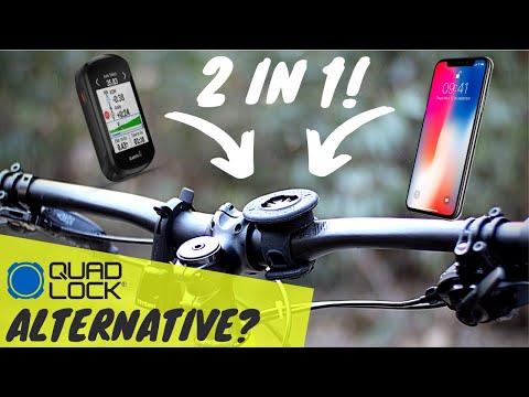 Bone Bike Tie Connect // Smartphone + Garmin Mount  // BEST Quad Lock Alternative??