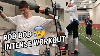 7&#39;7&quot; Robert Bobroczky&#39;s FULL WORKOUT! LaMelo&#39;s Teammate Talks Diet &amp; Calls Kristaps Porzingis SHORT!