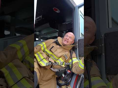 Real things I’ve seen as a Firefighter.  He would have done the same to me. #stuck #firefighter #run