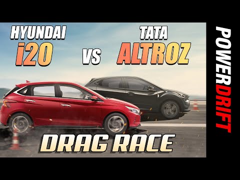Tata Altroz iTurbo vs Hyundai i20 | Drag Race | PowerDrift X Acko Insurance