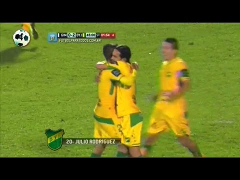 Gol Julio César Rodríguez  - Gimnasia 0 Vs Defensa y Justicia 3 - Primera División 2014