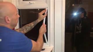 How to replace glass in a double glazed uPVC window
