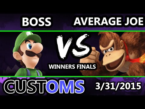 S@X Customs - Average Joe (Donkey Kong) Vs. WS | Boss (Luigi) SSB4 Winners Finals - Smash Wii U