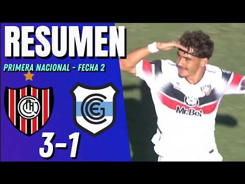 Chacarita - Gimnasia de Jujuy | Resumen | Primera Nacional 2026 | Fecha 2