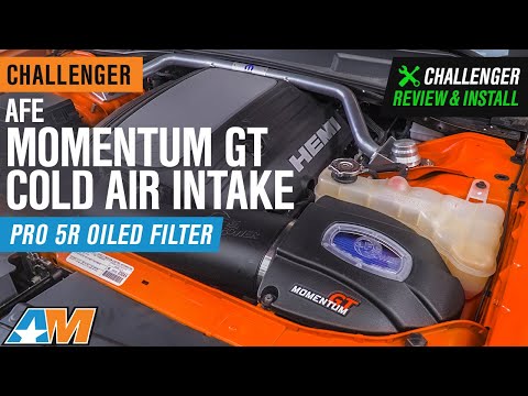 2011-2023 Challenger 5.7L AFE Momentum GT Cold Air Intake; Pro 5R Oiled Filter Review & Install