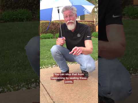 Rainwater + Concrete = Cracks & Settlement