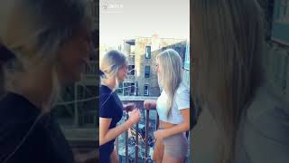 金髪ギャルのおっぱいを触る　#shorts  #紳士向け  #面白い