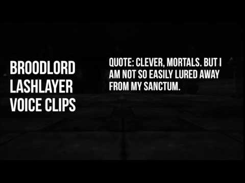 World of Warcraft - All Broodlord Lashlayer  Voice Clips